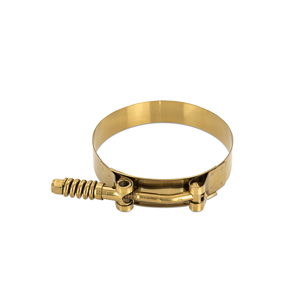Mishimoto Stainless Steel Constant Tension T-Bolt Clamp, 4", Gold