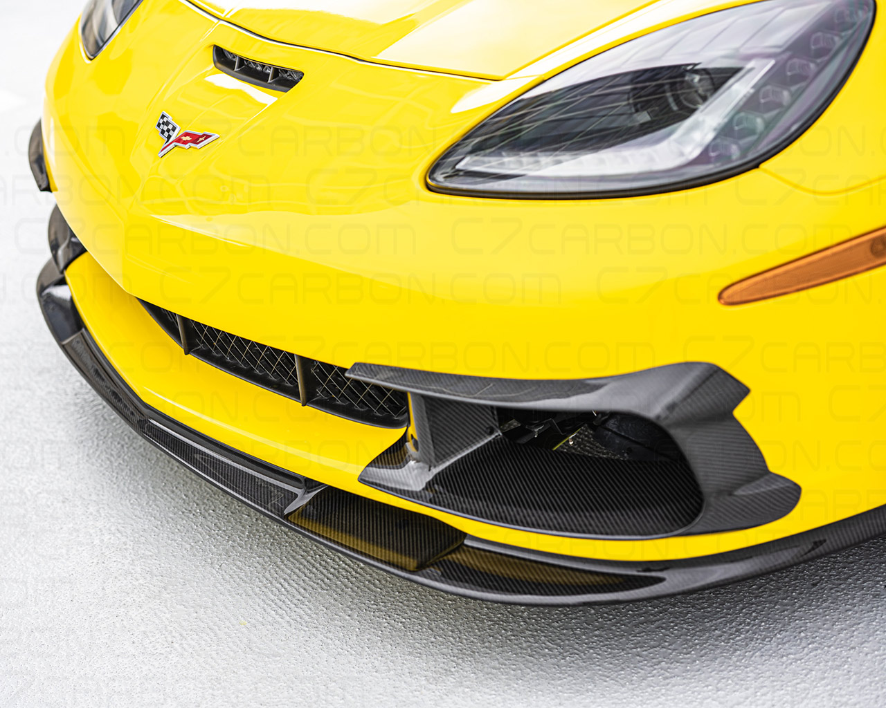 06-13 Z06/ZR1/GS C6 Corvette, C6 ZR1 Front splitter, in Carbon Fiber