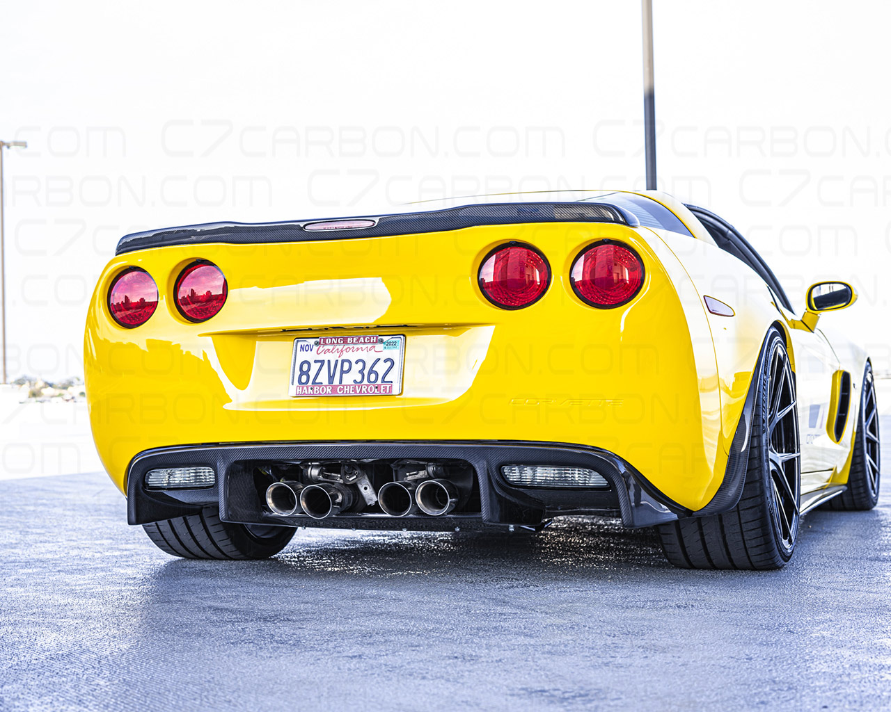 C6 Corvette ZR1 Rear spoiler,  Carbon Fiber