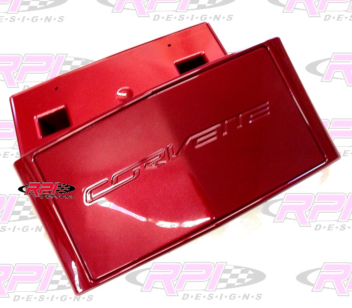 C7 Stingray Corvette Custom Painted Matched GM Front License Plate Holder