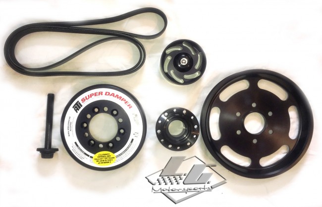 C7 Corvette Z06 LG Motorsports LT4 Balancer and Pulley Kit, increase of roughly 2.5-3 psi over stock