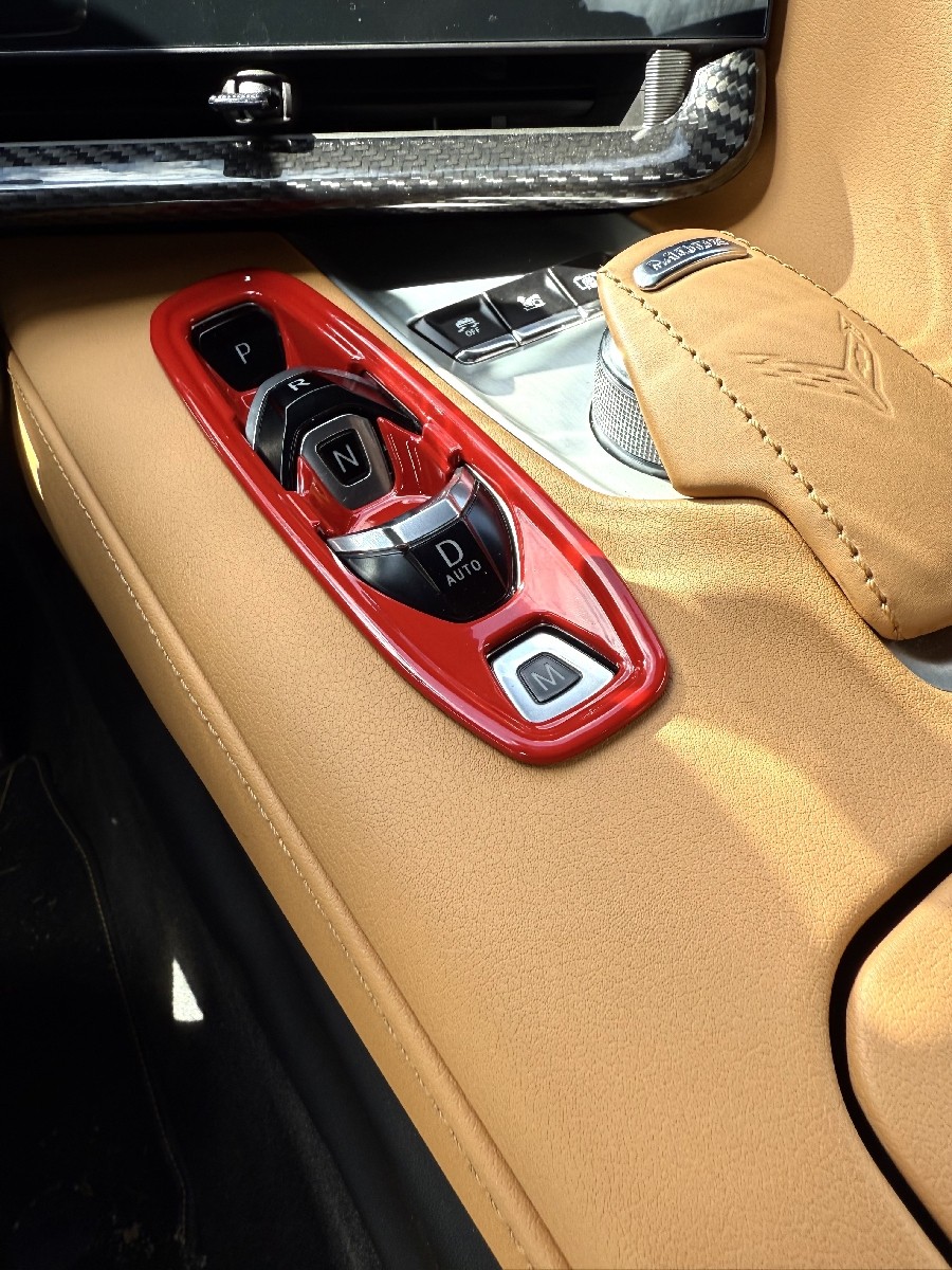 2020-2026 C8 Corvette Painted Gear Selector Cover - Convertible