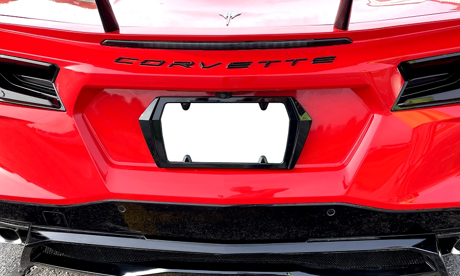 RPI, 2020-2024 C8 Corvette Painted Rear License Plate Frame