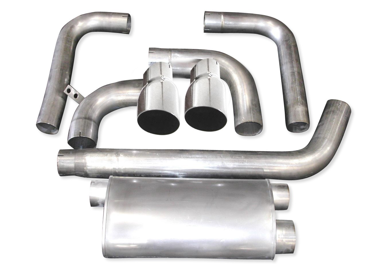 1993-2002 Camaro 5.7L, 1993-2002 Firebird 5.7L SW Catback Dual Outlet Turbo Muffler Factory Connect