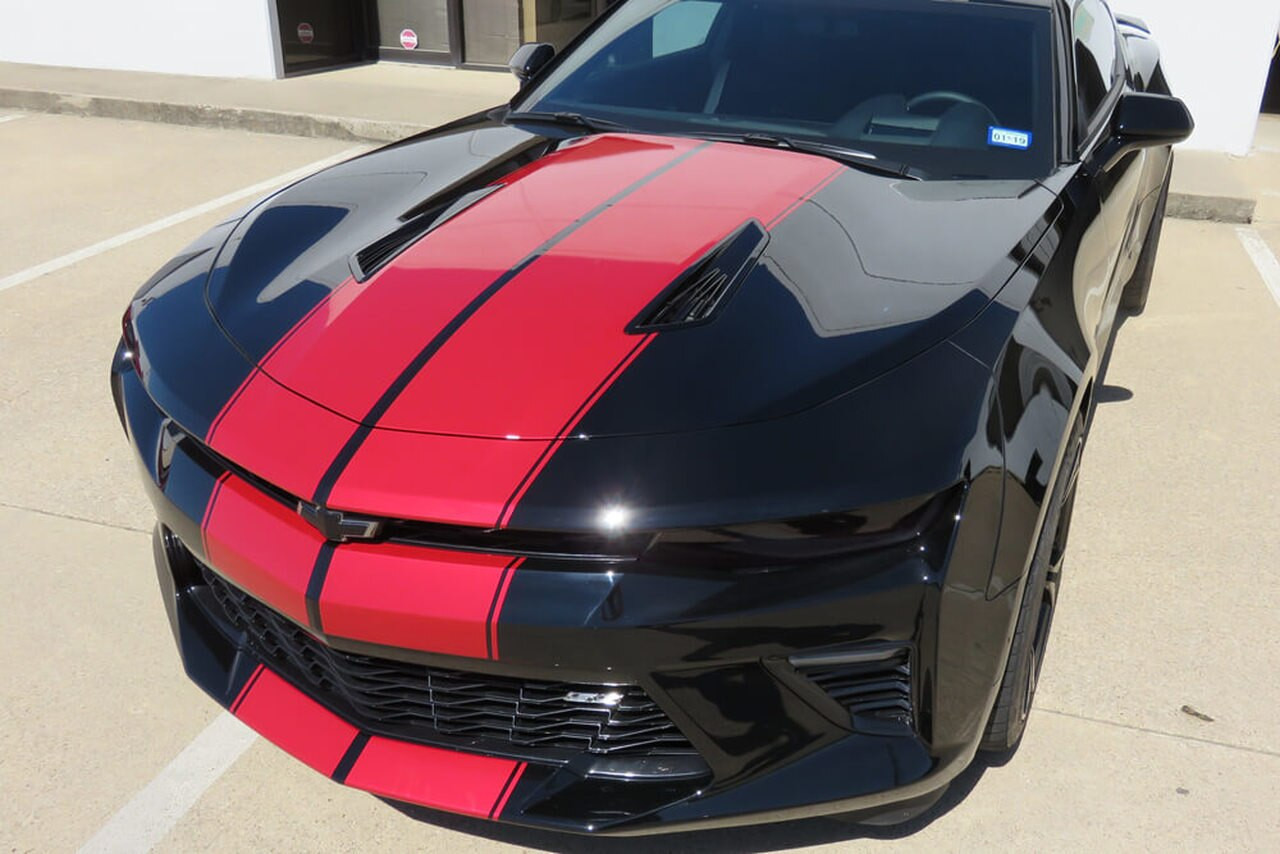 16-18 Camaro Pinstripe Full Length Stripes Big Worm