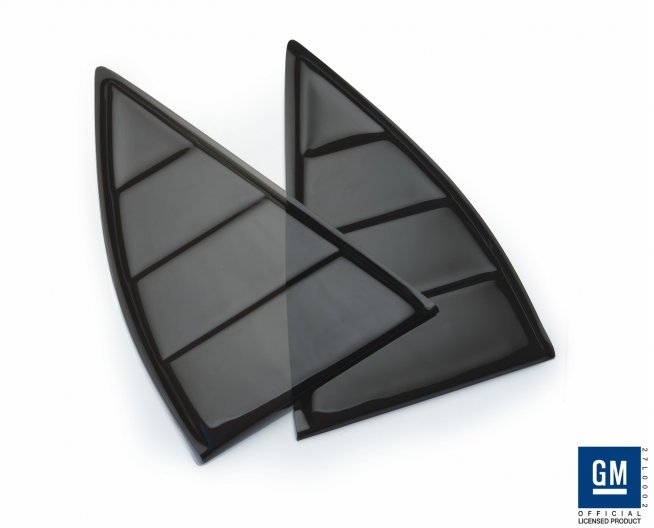 Camaro 2010-2013 Window Louver Set - Black coated