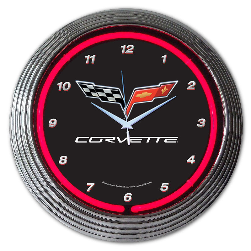 C6 Corvette Neon Clock