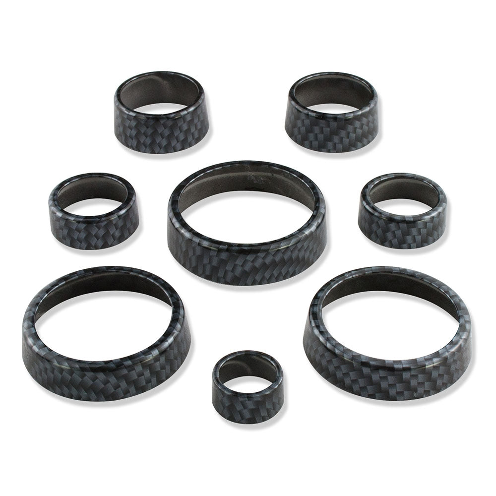 2014-2019 C7 Corvette Carbon Fiber Pattern Interior Knob Cover Kit