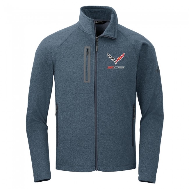 Corvette C7 Logo Z06 North Face® Z06 Canyon Flats Fleece Jacket - Urban Navy Heather