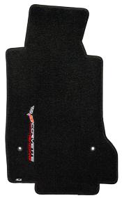 C6 Corvette Floor Mats Sideways Racing Logo 2007 Late-2013 (Hook Style)