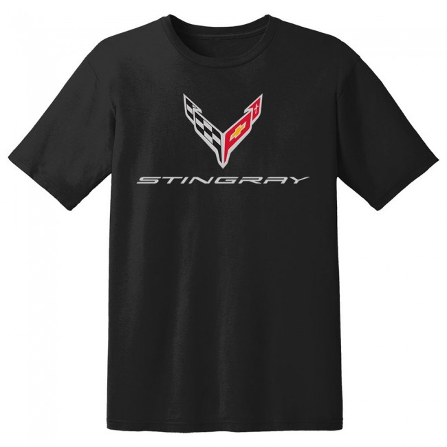 C8 Corvette, Next Generation Corvette 2020 Stingray T-Shirt - Black