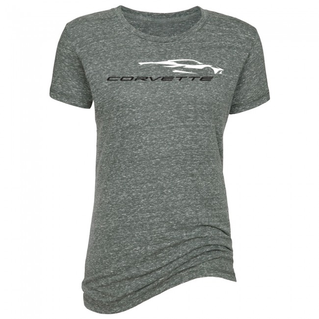 C8 Corvette, Next Generation Corvette 2020 Ladies Car Gesture Shirt - Graphite