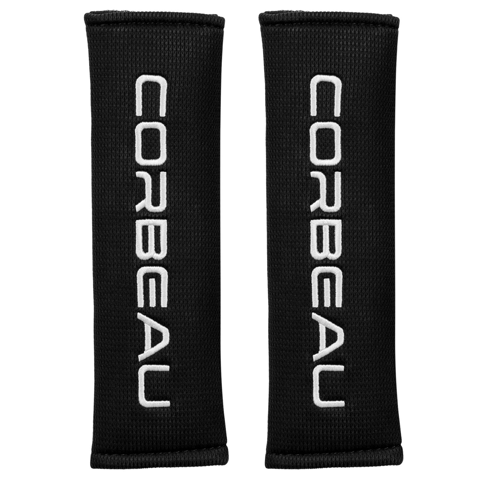 Corbeau Racing Harness Pads, Pair of 3" Black Pads, 50501