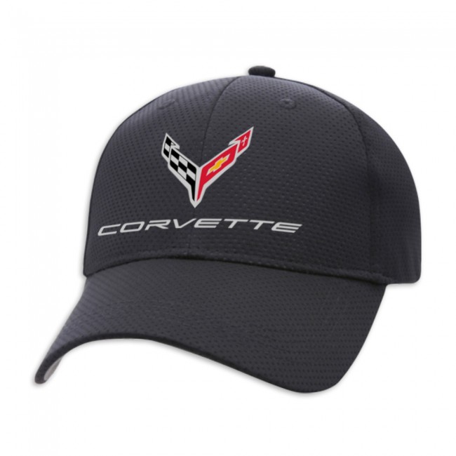 C8 Corvette Jersey Mesh Cap Black