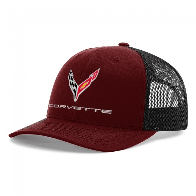 C8 Corvette Mesh-Back Cap
Cardinal/Black