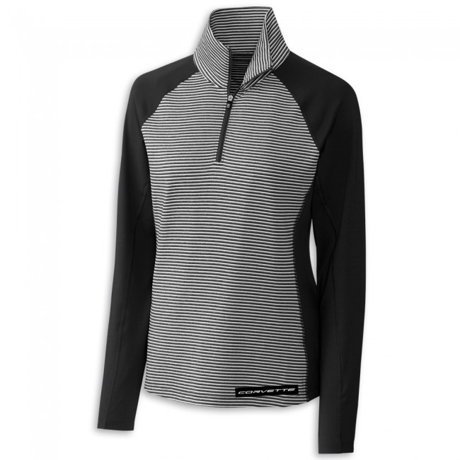 C8 Corvette Cutter & Buck® Tour Half-Zip - Black