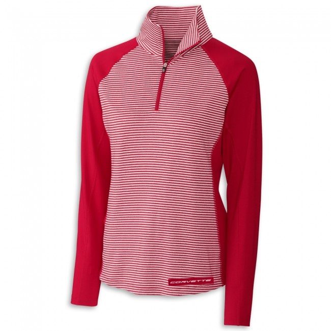 C8 Corvette Cutter & Buck® Tour Half-Zip - Red