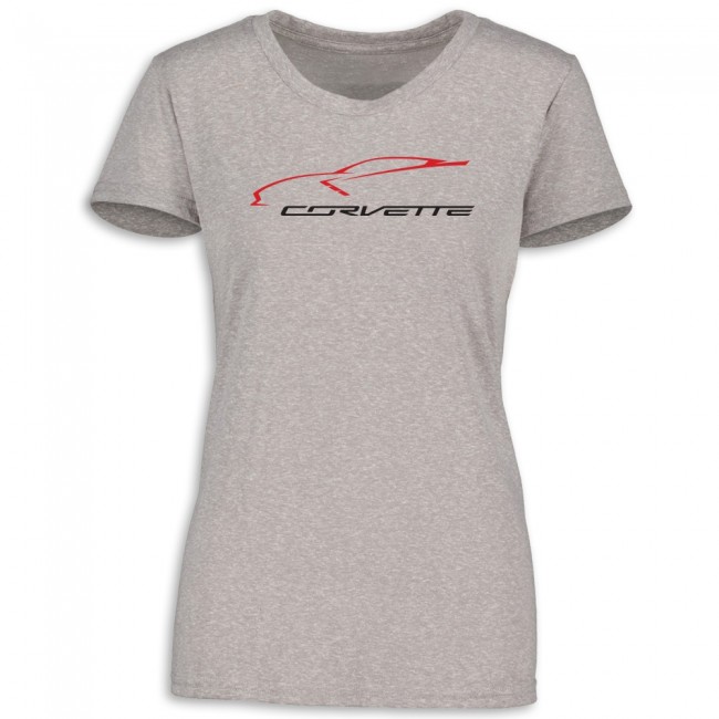 C7 Corvette Women's Silhouette Gesture T-Shirt