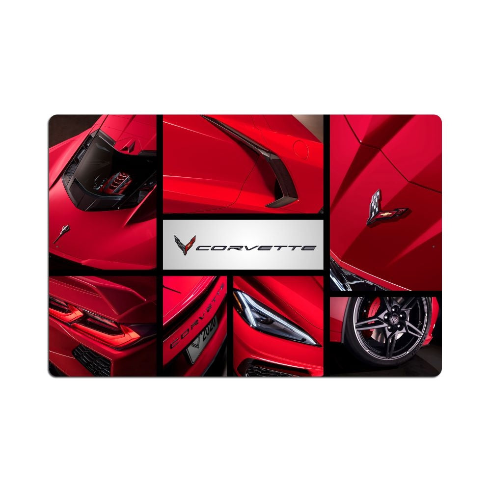 C8 Corvette Collage Metal Print