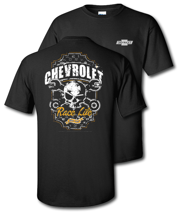 Chevrolet Race Life Mr. Crosswrench. Black, T-Shirt