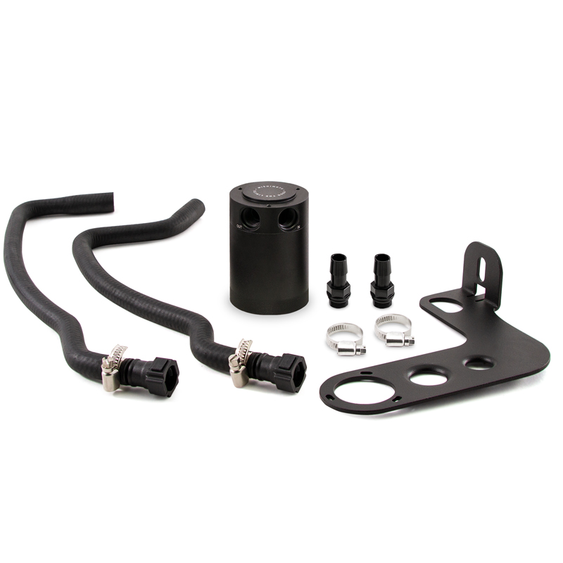 Mishimoto Camaro SS Baffled Oil Catch Can Kit 2010-2015, Black