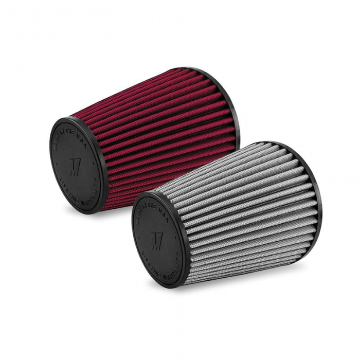 Mishimoto Performance Air Filter, 4.5in Inlet, 7.8in Filter Length, Dry Washable