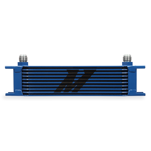 Mishimoto Universal 10-Row Oil Cooler, Blue