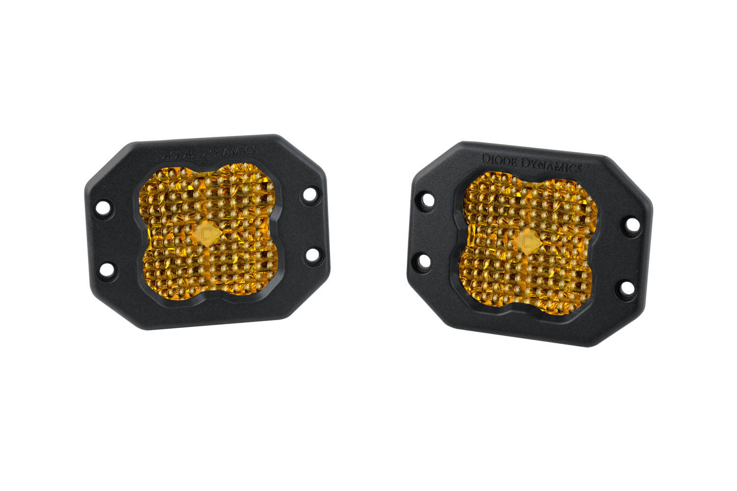 Diode Dynamics - DD6205P - Worklight SS3 Sport Yellow Flood Flush (pair) DD6205P