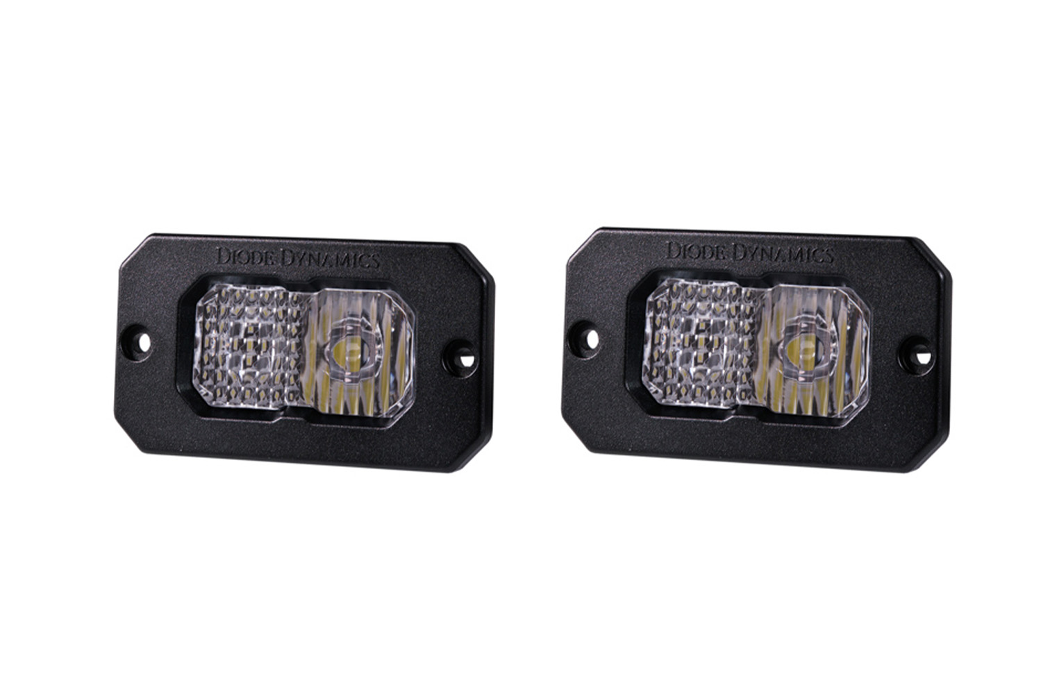 Diode Dynamcs - Stage Series 2in LED Pod Pro White Combo Flush BBL (pair) DD6734
