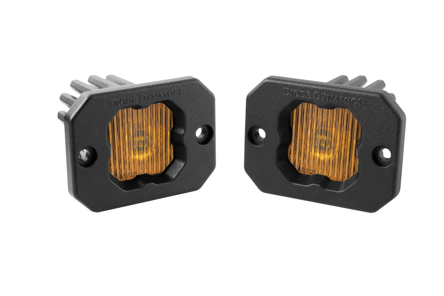 Diode Dynamics - Stage Series C1 LED Pod Yellow SAE Fog Flush ABL (pair) DD6851P
