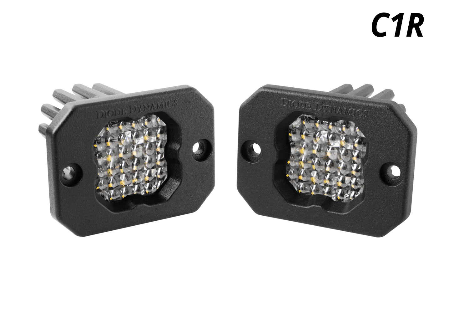 Diode Dynamics - Stage Series C1R White Flood Flush Mount LED Pod (pair) DD7427P