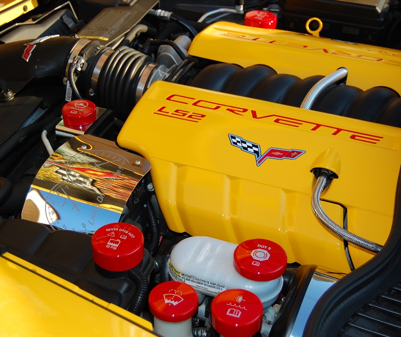C6 Corvette Painted Billet Aluminum Engine Caps - NakidParts Originals