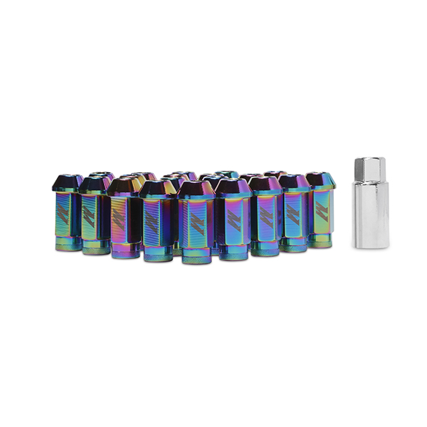 Mishimoto Aluminum Locking Lug Nuts, 1/2in x 20, Neo Chrome