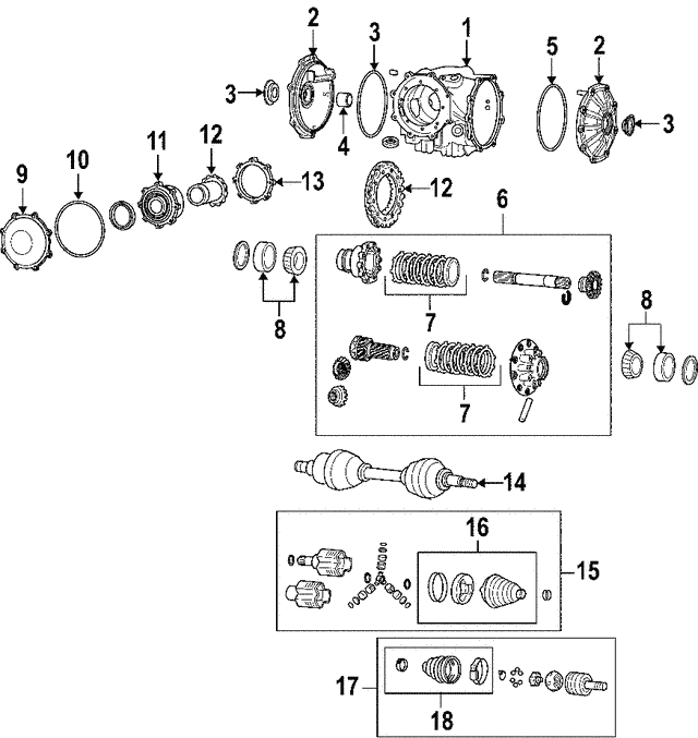 C6 Z06 Corvette, GM OEM Pinion Support for Differential Upgrade, fits C5 Corvette Models