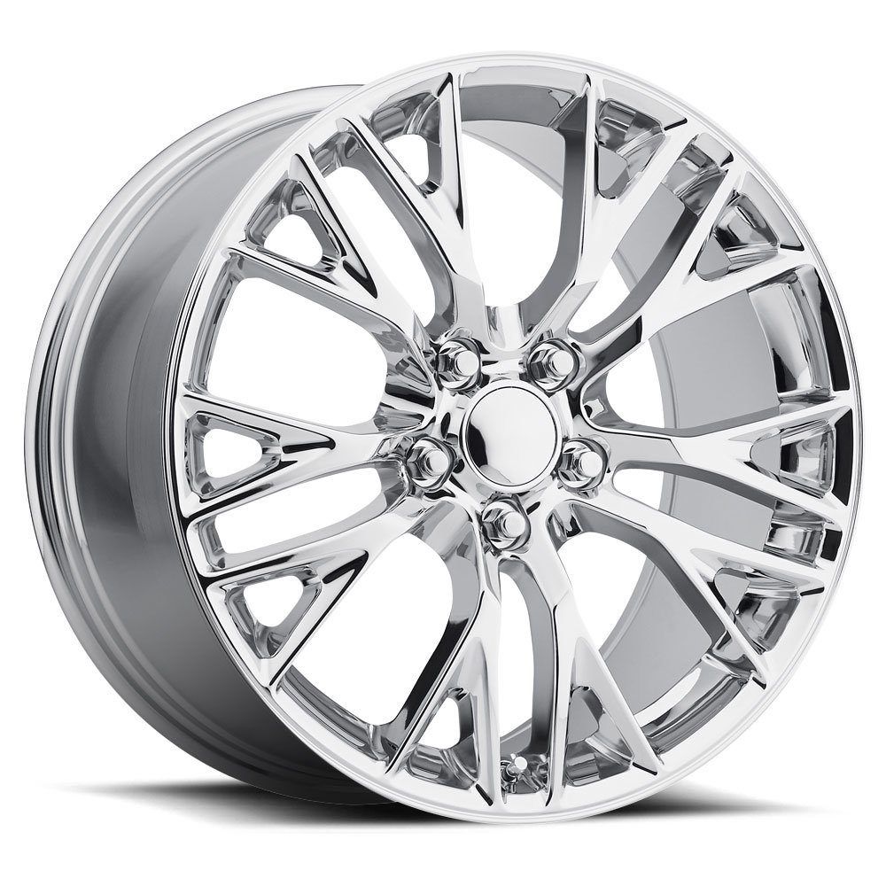 C7 Corvette Z06 Style Reproduction Wheel, Chrome Finish, Various Sizes, Firments for C5, C6 and C7
