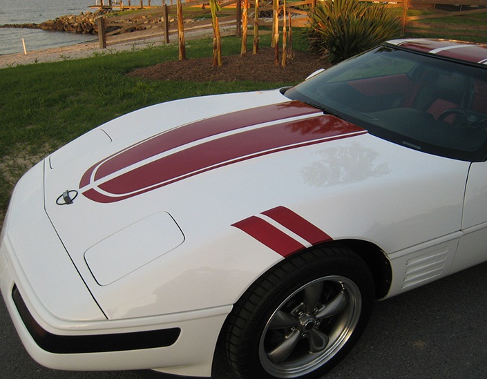 C4 Corvette GS Fender Stripes, Hash Marks