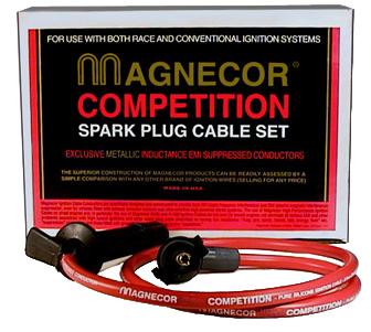 C6 Corvette, 2010+ Camaro and Others Magnecor's R-100 Racing 10mm Ignition Cables, Spark Plug Wire Set, RED