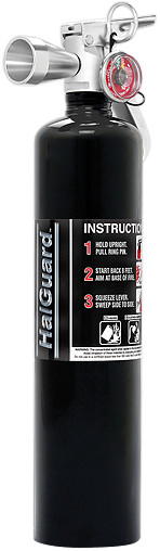 H3R HalGuard Clean Agent 2.5 Lbs Black Fire Extinguisher