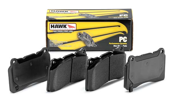 C6 Corvette BASE Model Hawk Ceramic Brake Pads - Front Pads All Years