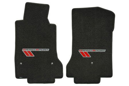 C6 Corvette 10-13E Lloyd Ultimat Floor Mats w/Grand Sport Logo (Red/Black)