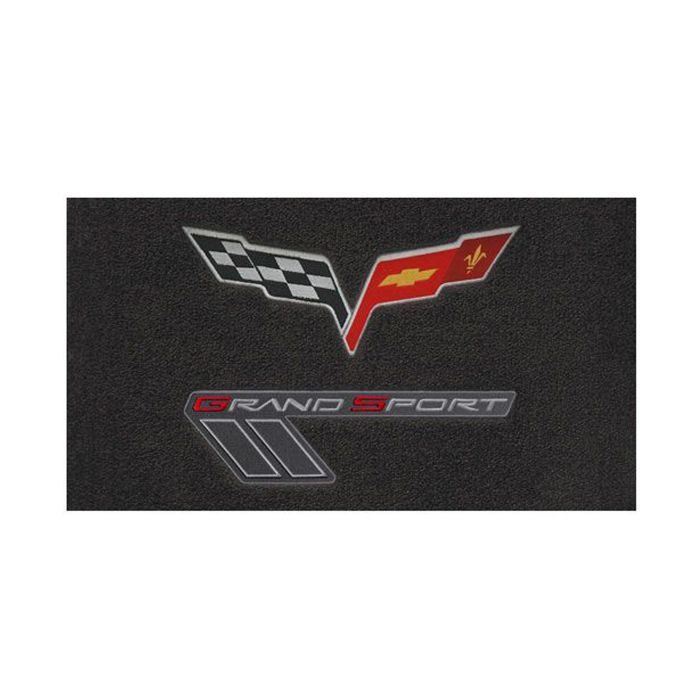 C6 Corvette 10-13 Coupe Lloyd Ultimat Cargo Mat w/Grand Sport Logo & C6 Flags