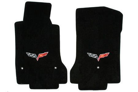 C6 Corvette 07L-13E Lloyd Velourtex Floor Mats w/C6 Emblem