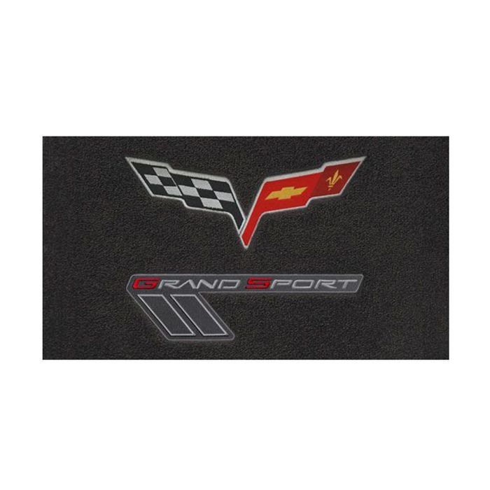 C6 Corvette 10-13 Lloyd Velourtex Cargo Mat w/C6 Emblem & Grand Sport (Red/Silve