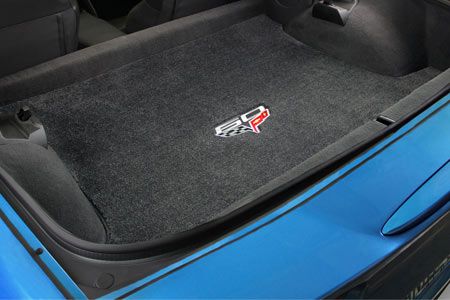 C6 Corvette 13 Coupe Lloyd Ultimat Cargo Mat w/60th Logo (60th above flags)