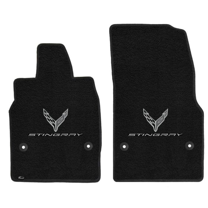 C8 Corvette  20-22 Lloyd Ultimat Floor Mats w/C8 Emblem & Stingray Script (Monoc