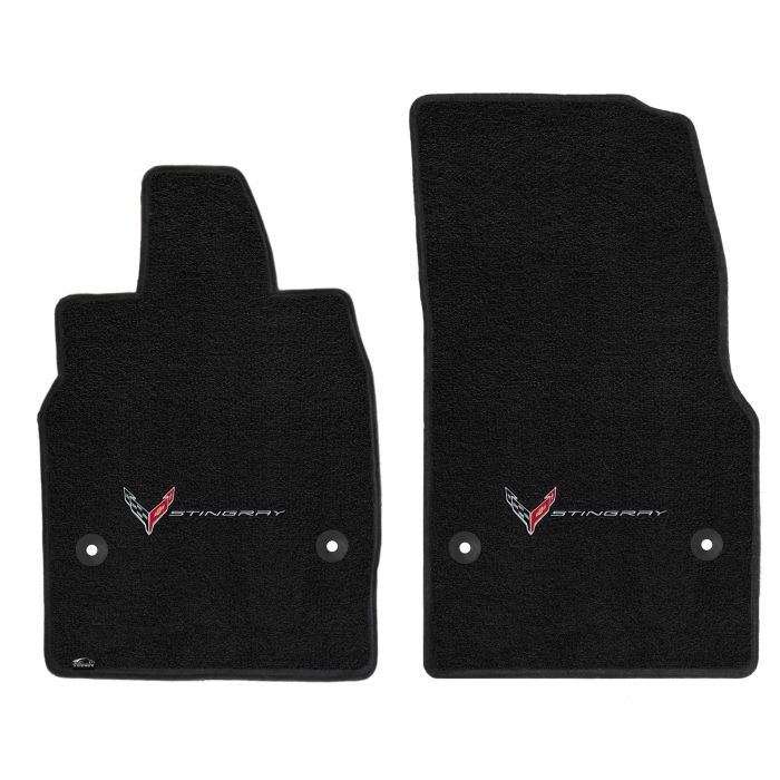 C8 Corvette  20-22 Lloyd Ultimat Floor Mats w/C8 Emblem & Stingray Script Combo