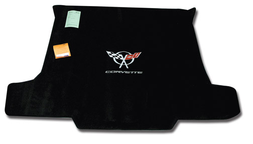 C5 Corvette Convertible Cargo Mat Black W/Silver C5 Logo & Corvette Script