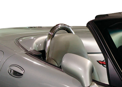 2005-2013 C6 Corvette Convertible Seat Back Hoops - Chrome