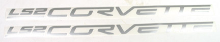 2005-2007 C6 Corvette LS2 Fuel Rail Lettering - Silver