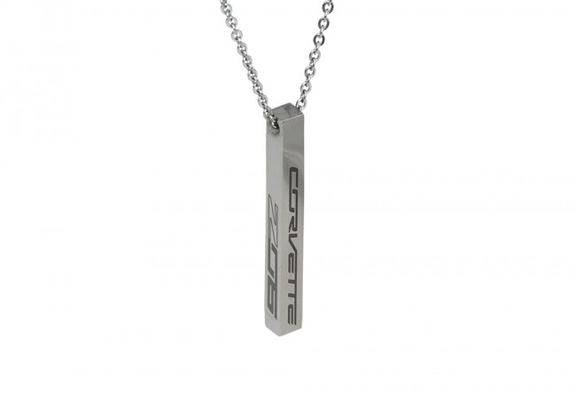 C7 Corvette Z06 Bar Necklace Silver